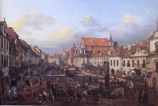 Bernardo Bellotto View of Cracow Suburb leading to the Castle Square